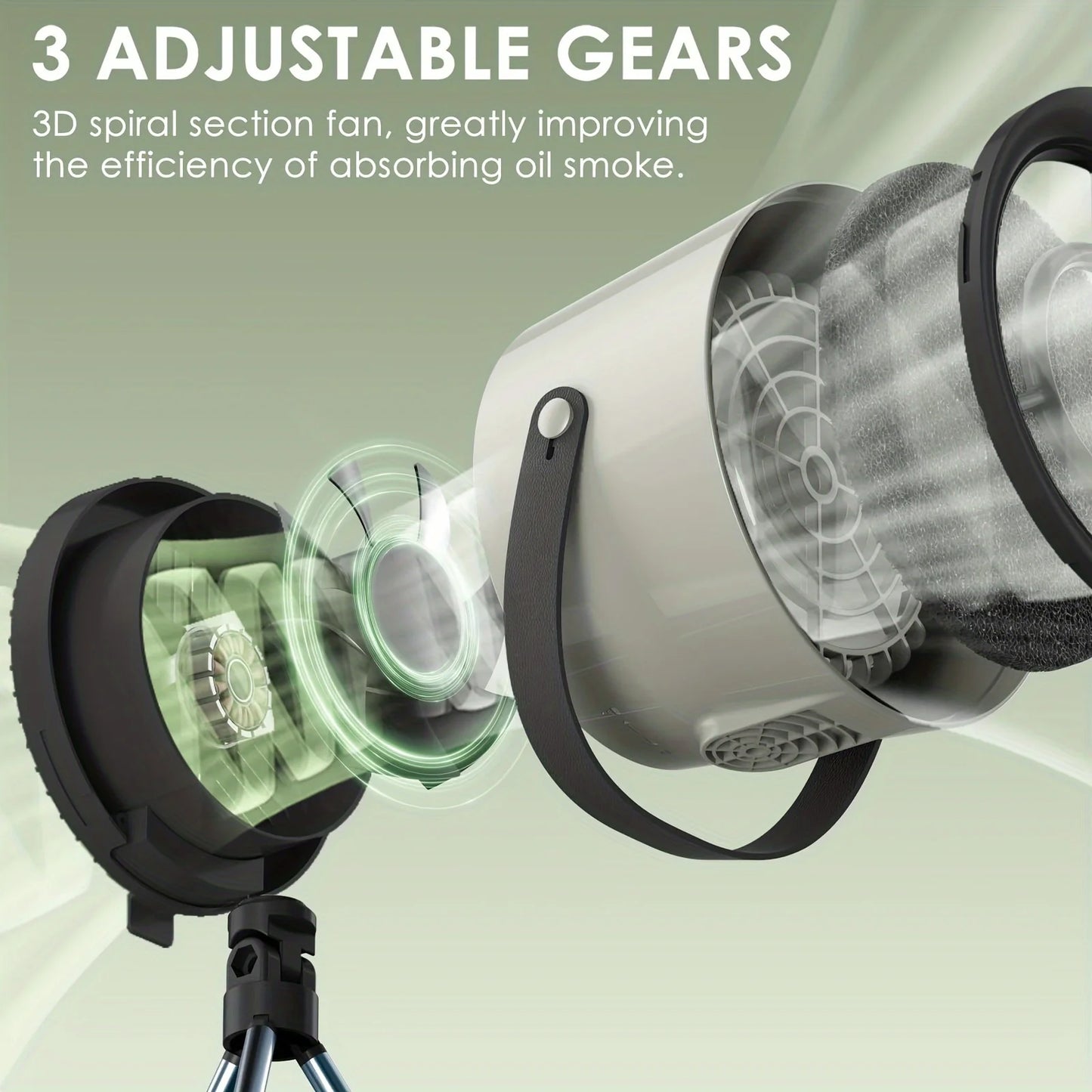 New USB Desktop Range Hoods Portable USB Powered Exhaust Fan Small Kitchen Hood Extractor Barbecue Large Suction Cooker Hood