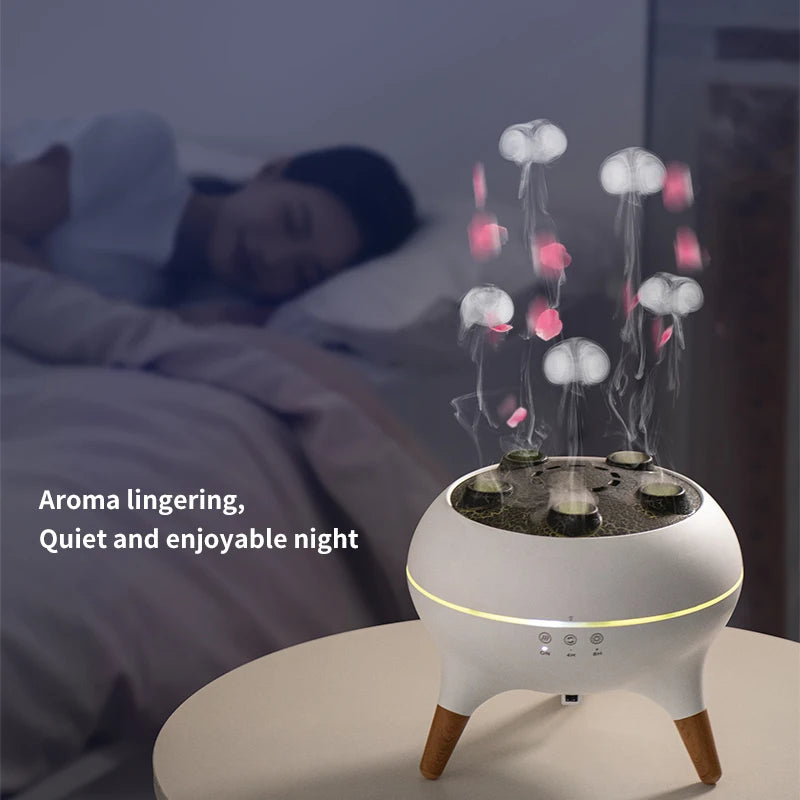 Jellyfish Aroma Humidifier Aromatherapy Diffuser Creative Ultrasonic Essential Oil Diffuser Remote Control Mist Humidifier