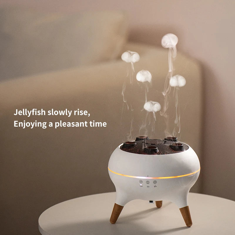 Jellyfish Aroma Humidifier Aromatherapy Diffuser Creative Ultrasonic Essential Oil Diffuser Remote Control Mist Humidifier
