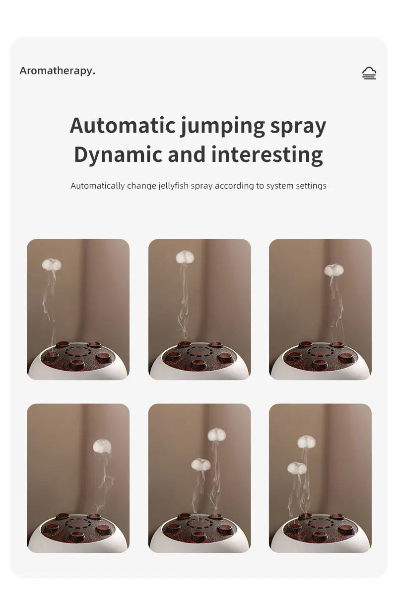 Jellyfish Aroma Humidifier Aromatherapy Diffuser Creative Ultrasonic Essential Oil Diffuser Remote Control Mist Humidifier